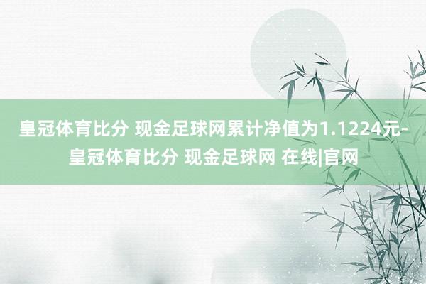 皇冠体育比分 现金足球网累计净值为1.1224元-皇冠体育比分 现金足球网 在线|官网